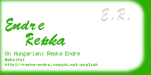 endre repka business card